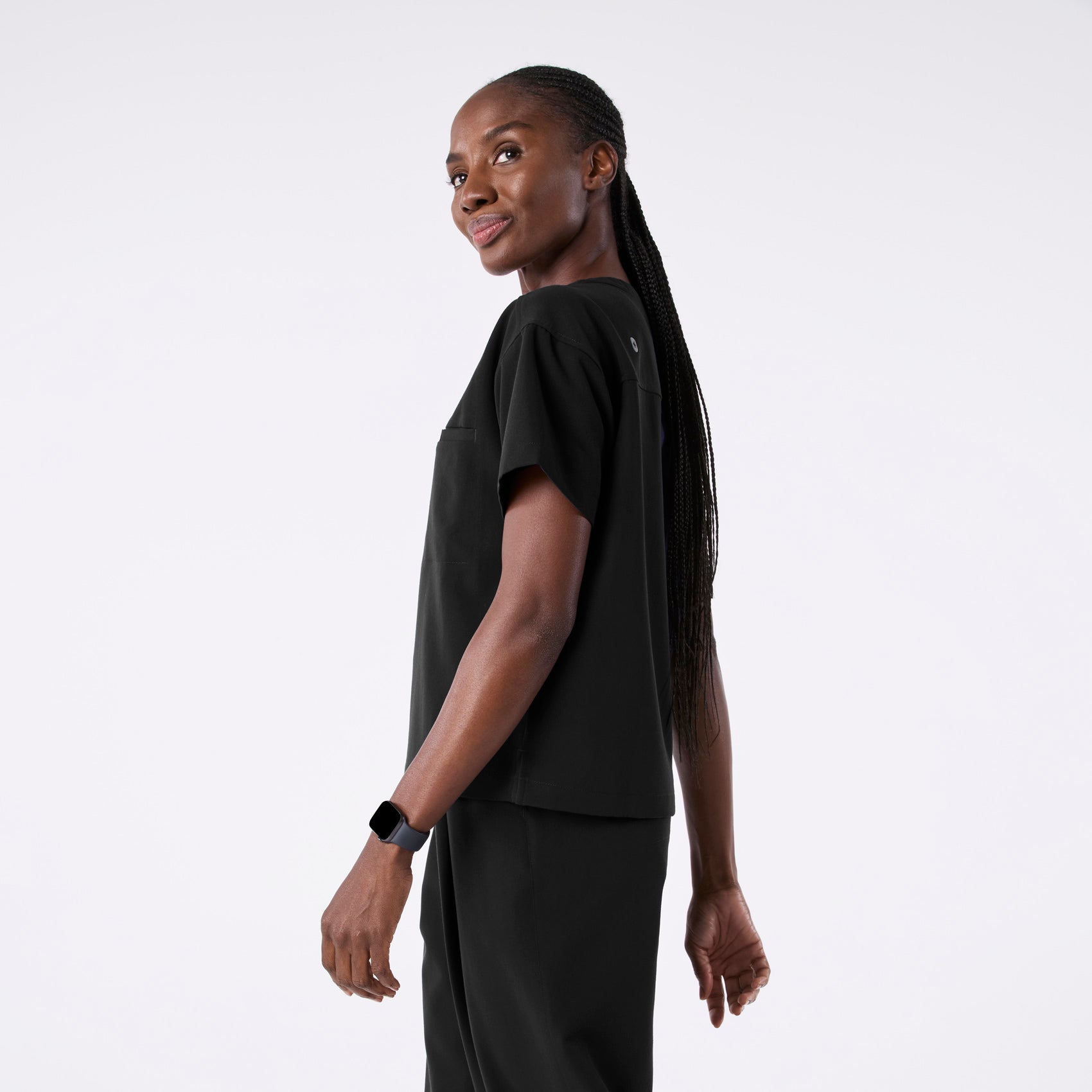 FIGS Cabral Relaxed Crewneck Scrub Top - Image 4