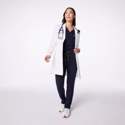 Alternative view of FIGS Bellevue Slim Long Lab Coat Medical Workwear
