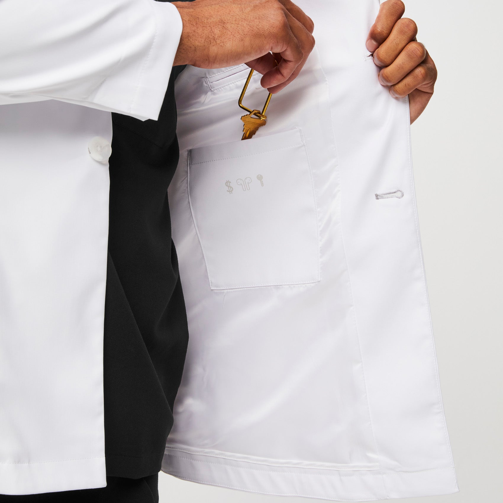 FIGS Harlem Slim Short Lab Coat Medical Workwear - Image 8