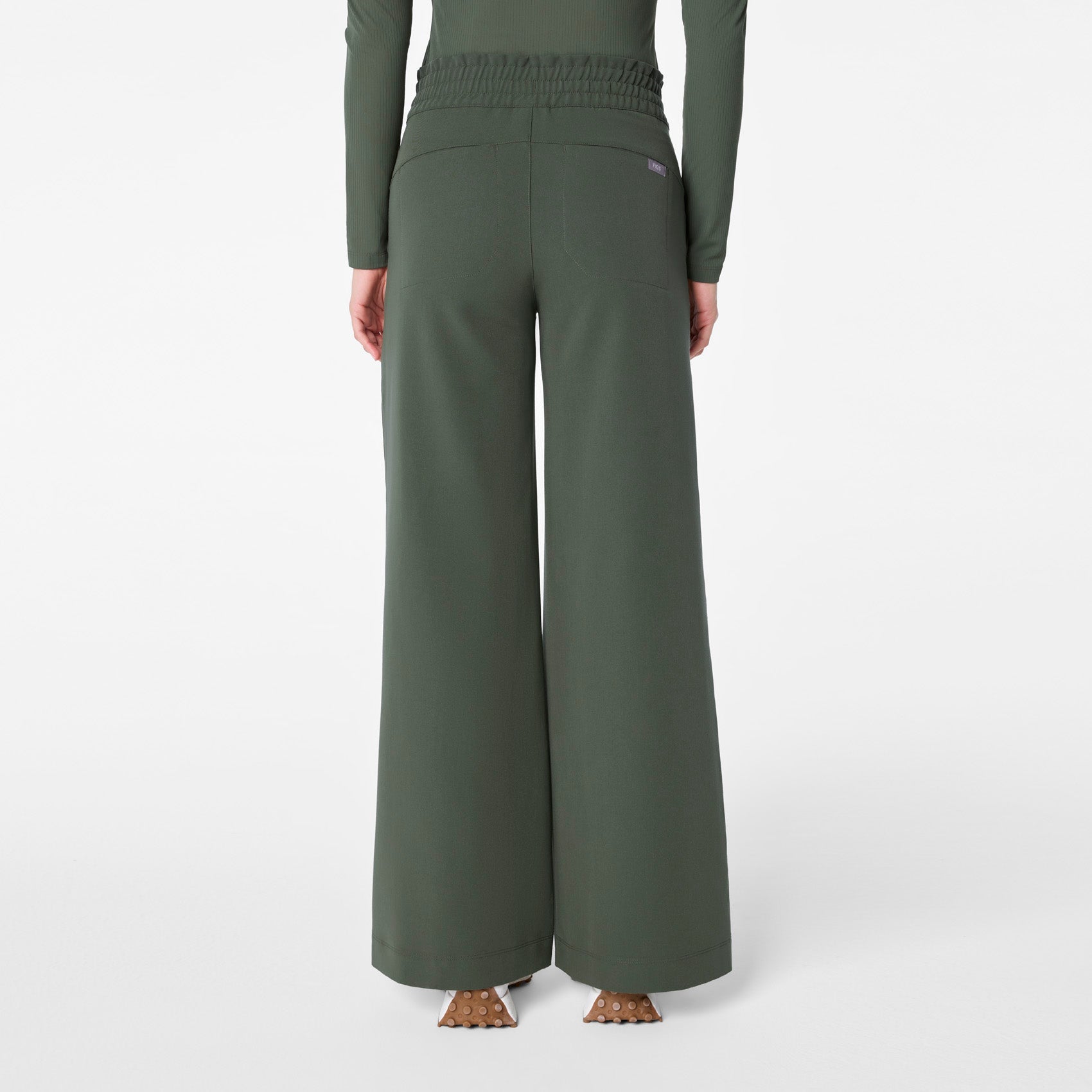 FIGS High Waisted Allison Ultra Wide Leg Scrub Pants - Image 6