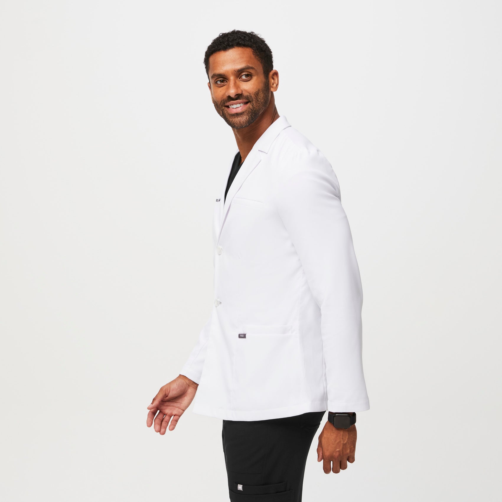 FIGS Harlem Classic Short Lab Coat Medical Workwear - Image 4