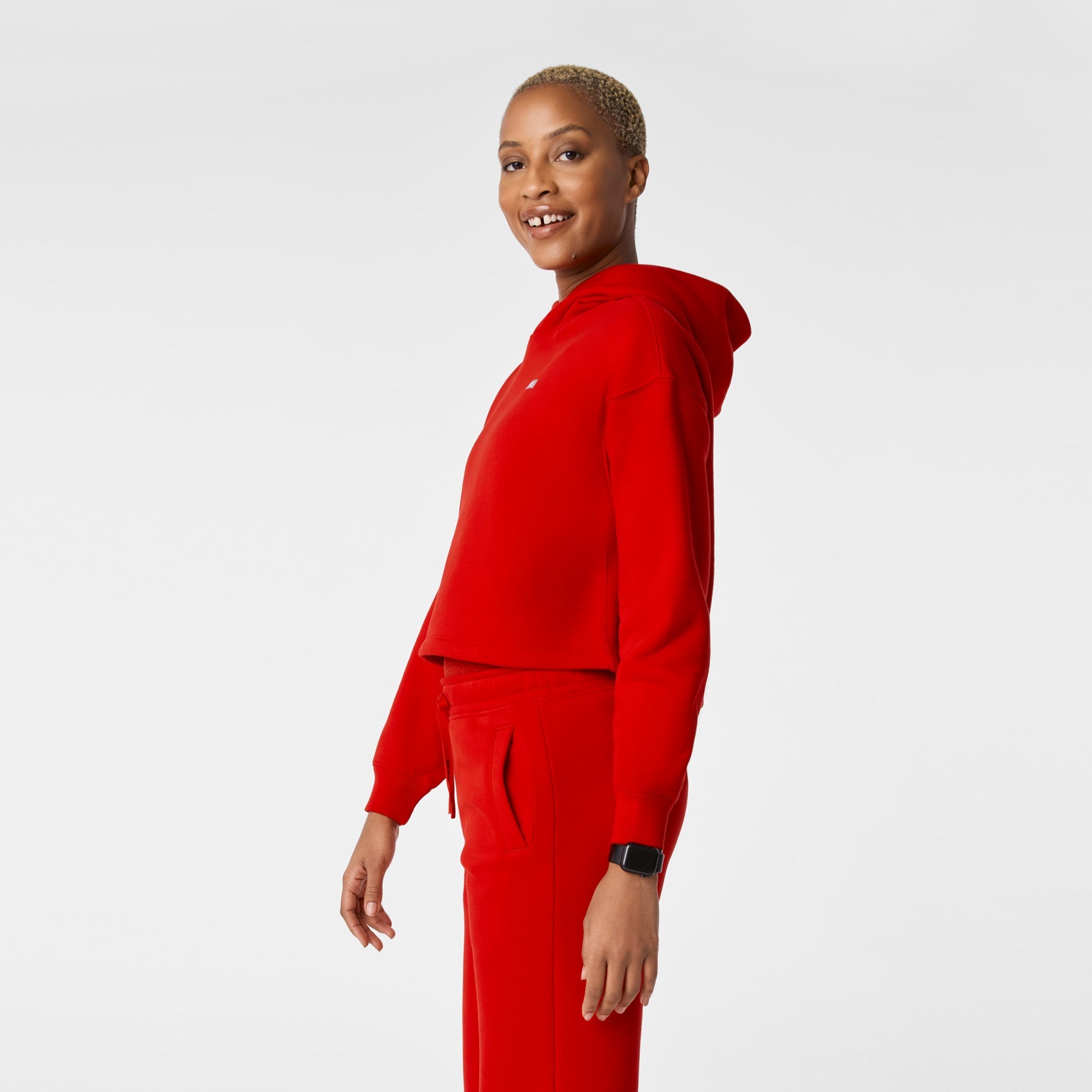 FIGS Off-Shift Cropped Hoodie Sweatshirt Medical Workwear - Image 4