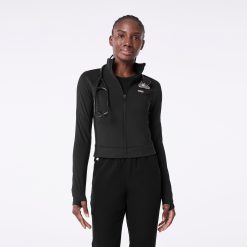 FIGS On-Shift ContourKnit Cropped Jacket Healthcare Apparel Medical Workwear