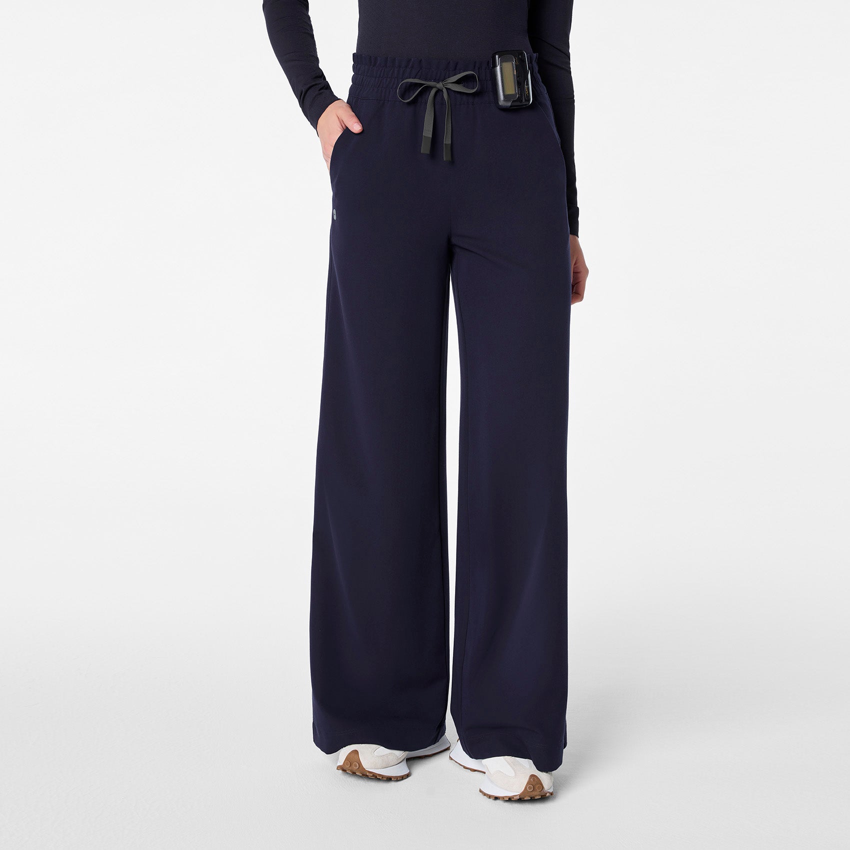 FIGS High Waisted Allison Ultra Wide Leg Scrub Pants - Image 3