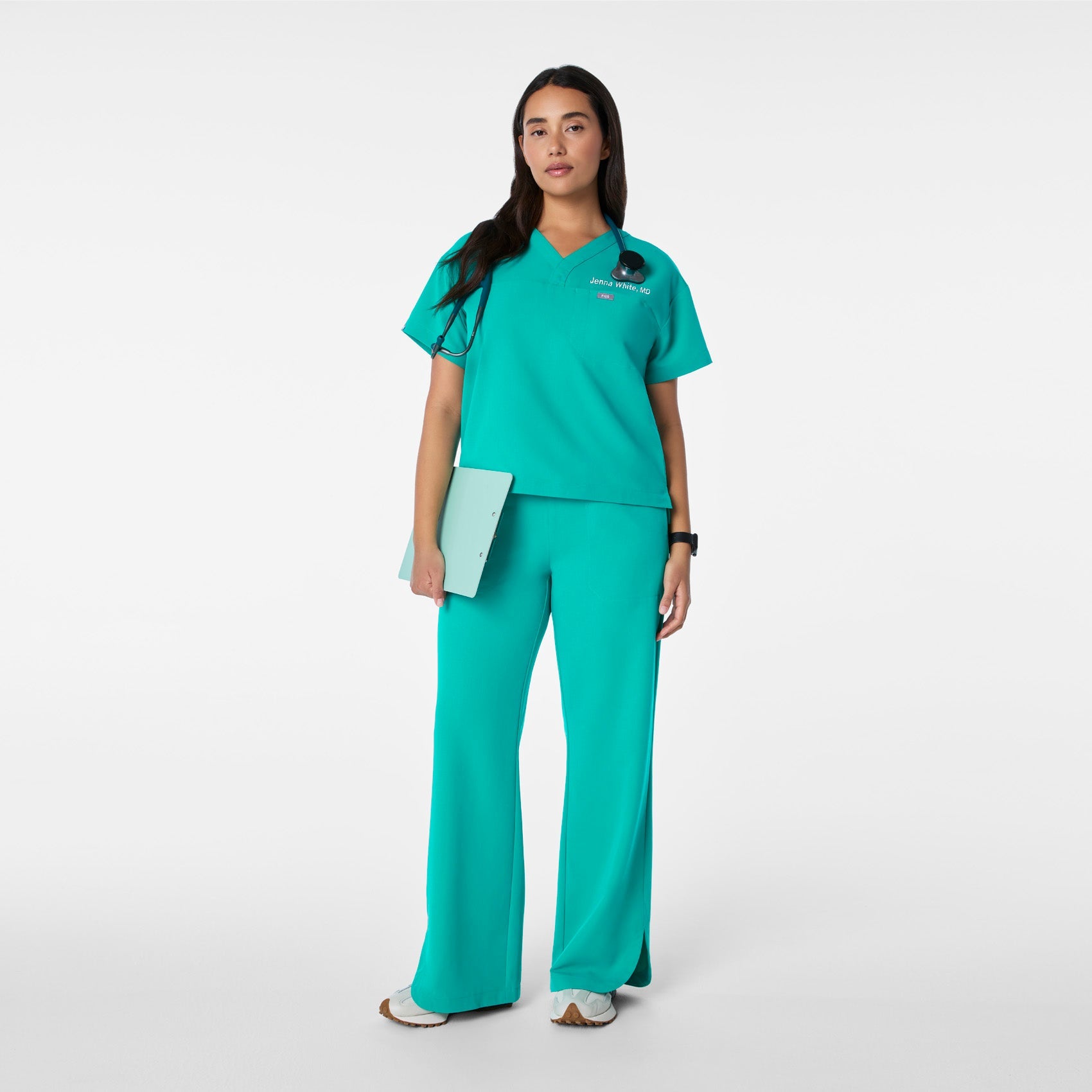 FIGS Pagosa Relaxed V-Neck Scrub Top - Image 2