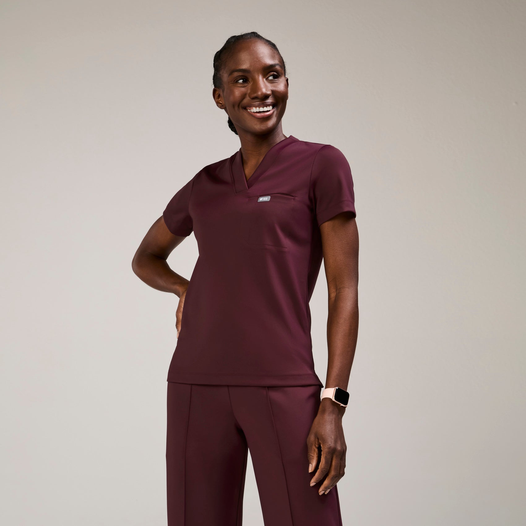 FIGS Sona FORMx Slim V-Neck Scrub Top - Image 3