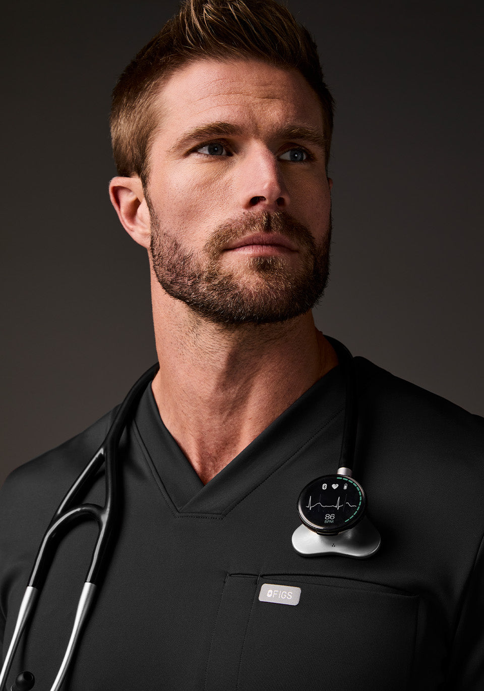 FIGS Logan FORMx Slim V-Neck Scrub Top - Image 11