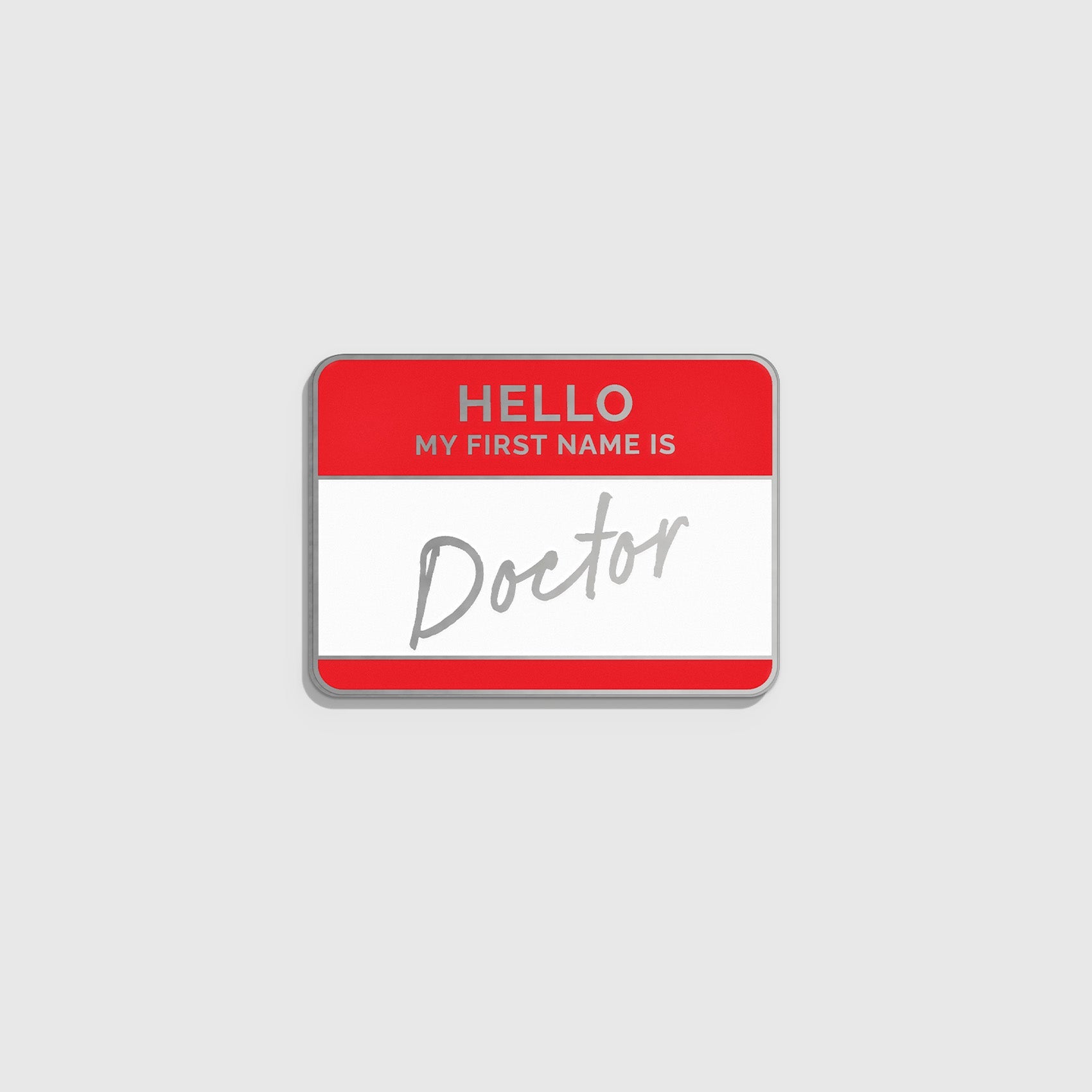 FIGS V Coterie My First Name is Doctor Enamel Pin Healthcare Apparel