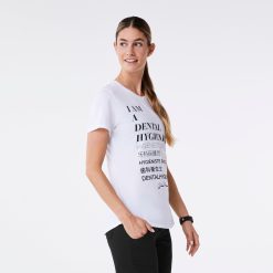 Alternative view of FIGS Dental Hygienist Supersoft Shortsleeve Underscrub