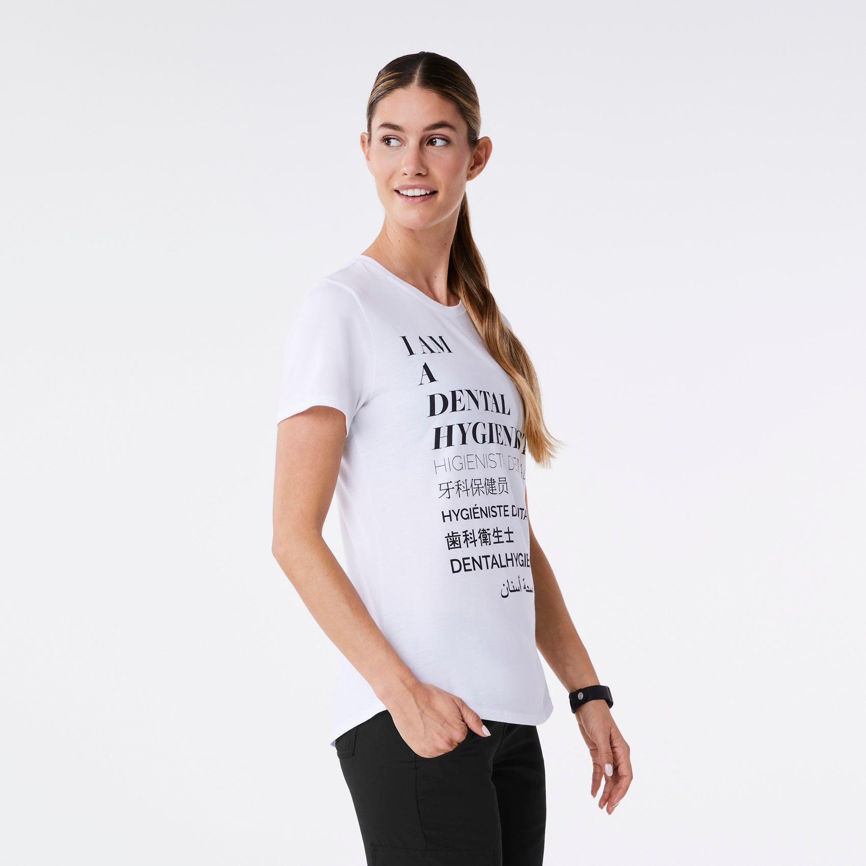 FIGS Dental Hygienist Supersoft Shortsleeve Underscrub - Image 2
