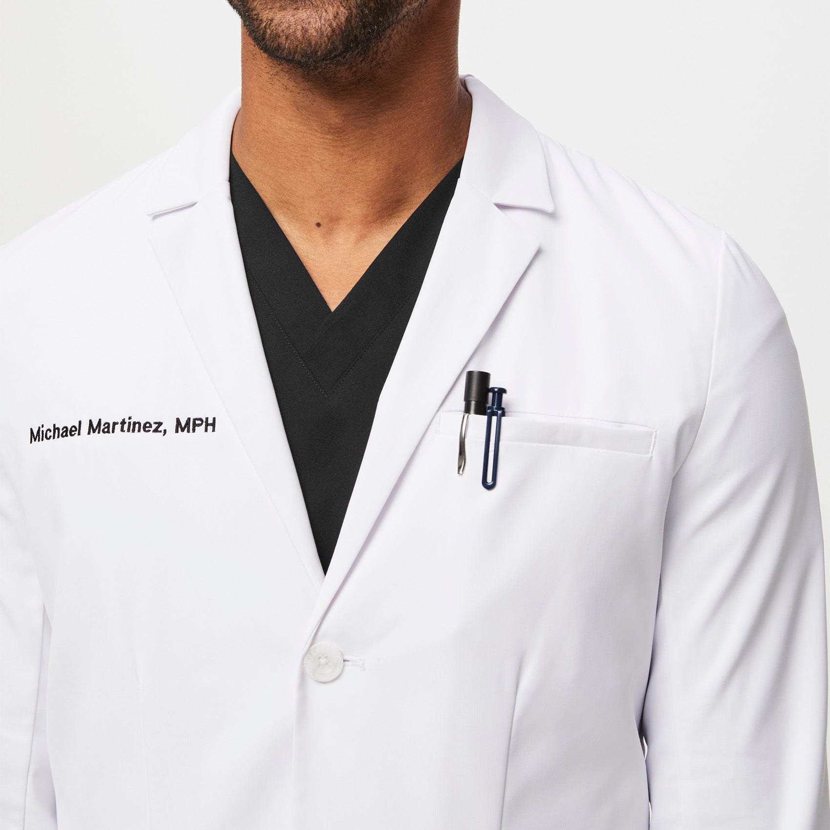 FIGS Harlem Classic Short Lab Coat Medical Workwear - Image 6
