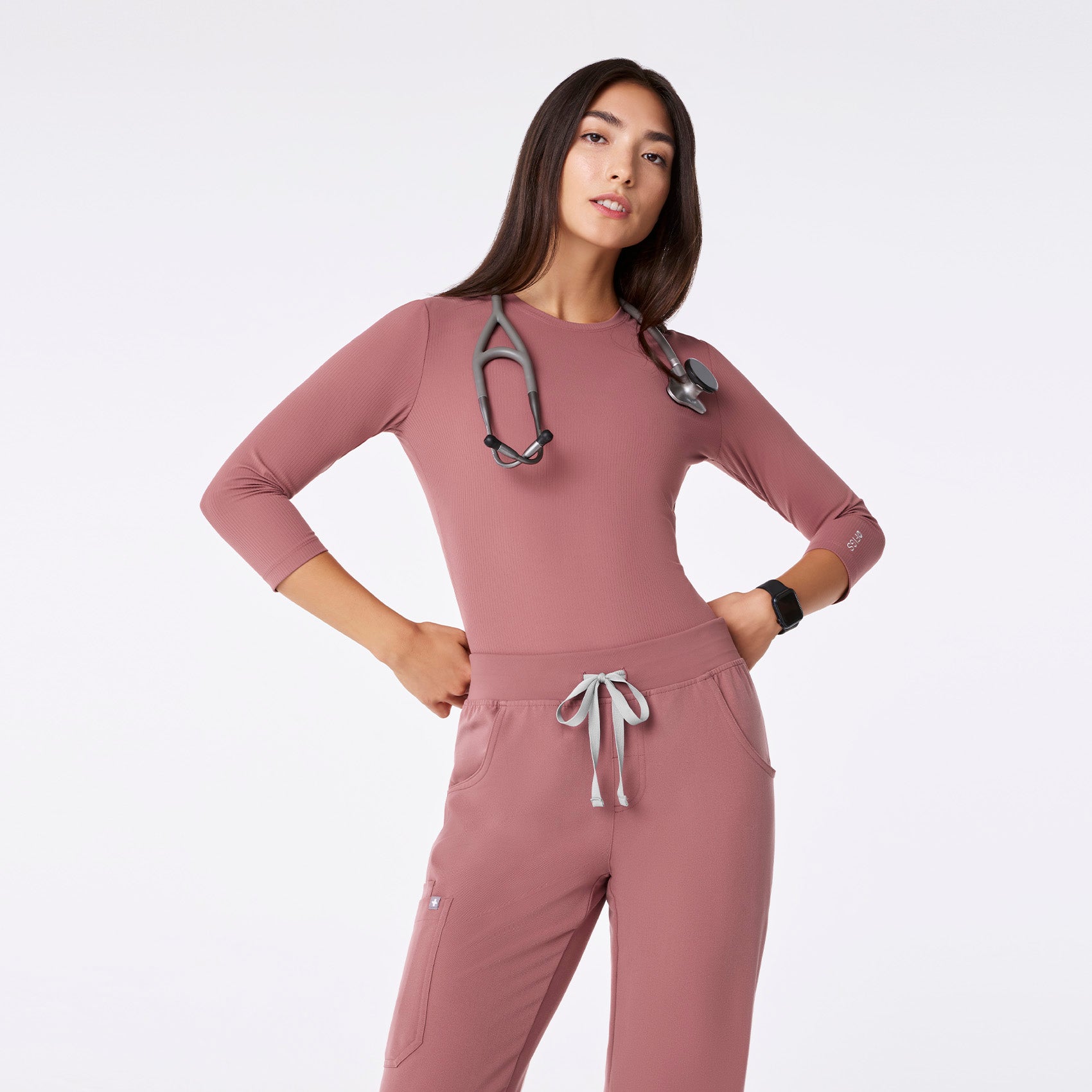 FIGS Ribbed Sleeve Underscrub - Image 9