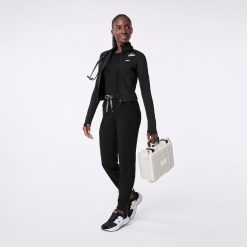 Alternative view of FIGS On-Shift ContourKnit Cropped Jacket Healthcare Apparel Medical Workwear