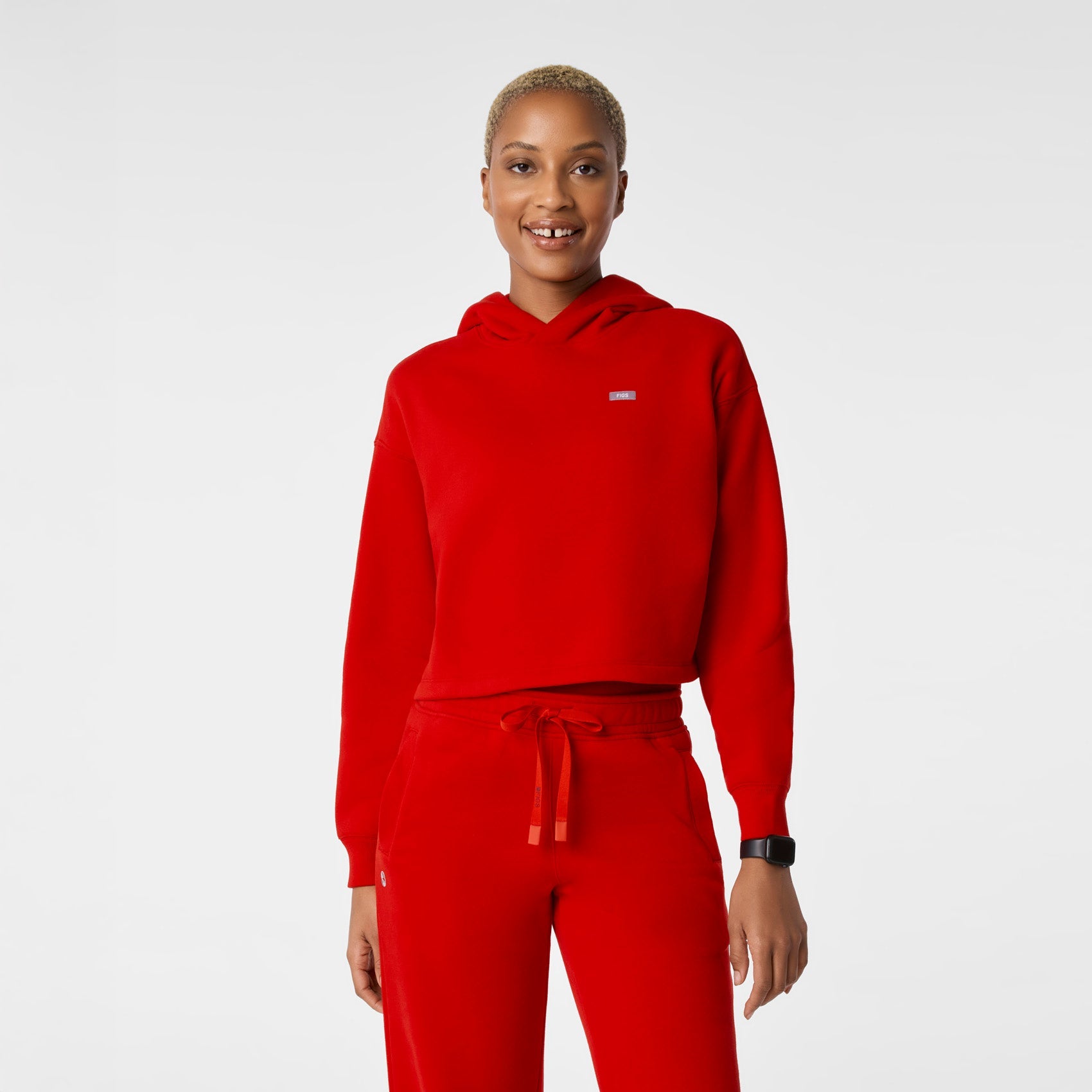 FIGS Off-Shift Cropped Hoodie Sweatshirt Medical Workwear