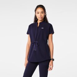 FIGS Soria Henley Tunic Scrub Top