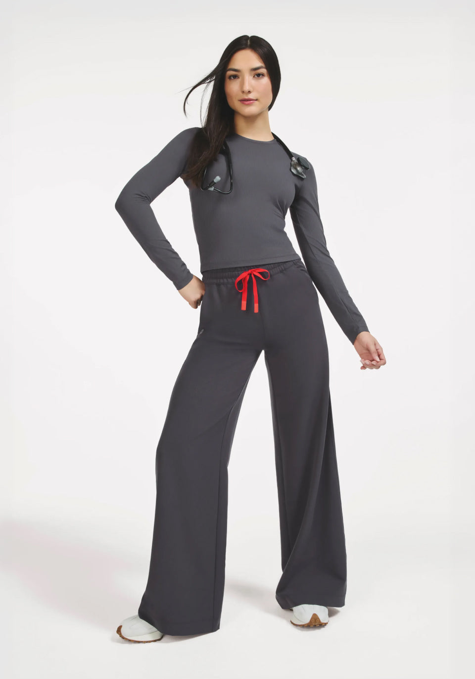 FIGS High Waisted Allison Ultra Wide Leg Scrub Pants - Image 16