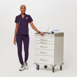 Alternative view of FIGS Inala Slim Scrub Top