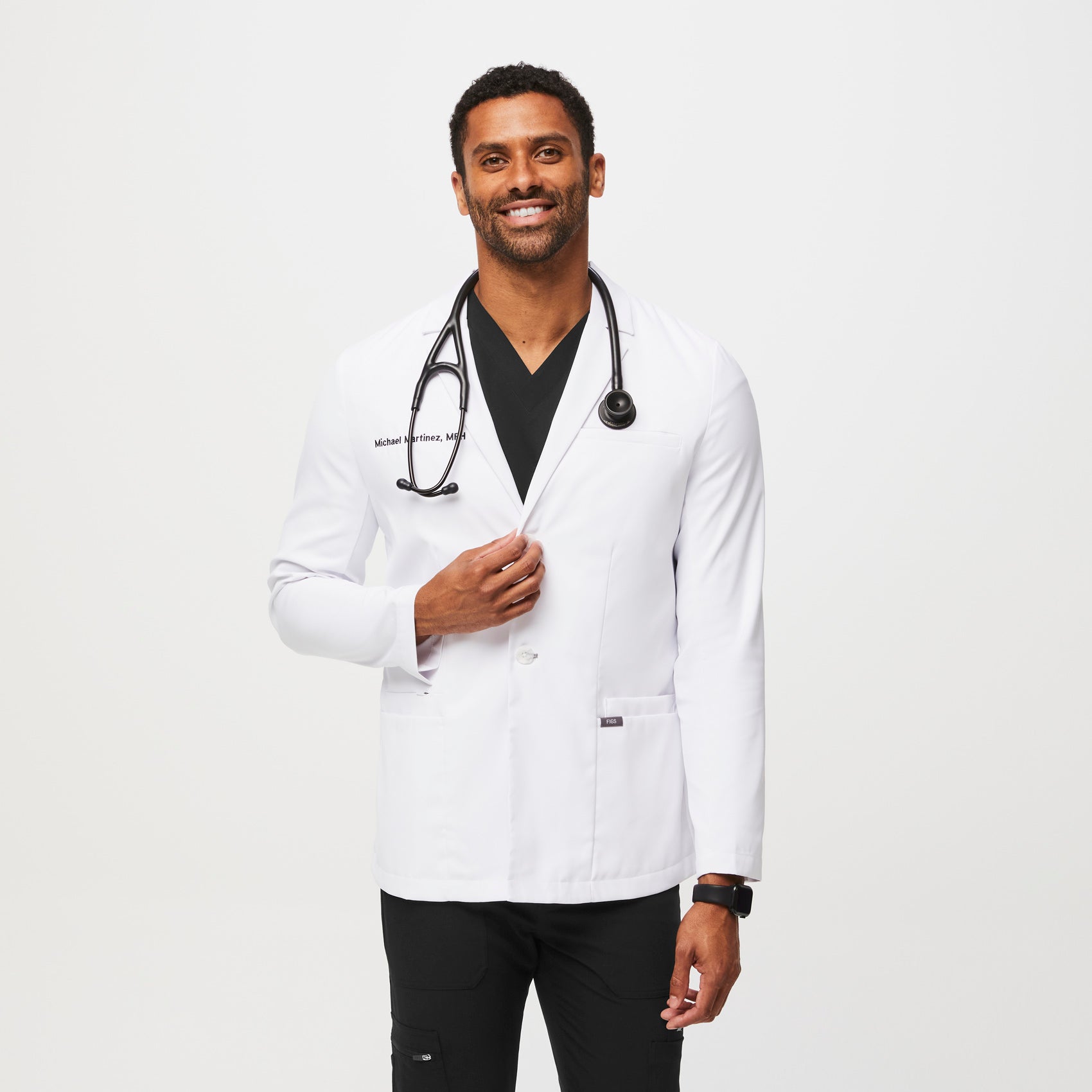 FIGS Harlem Slim Short Lab Coat Medical Workwear