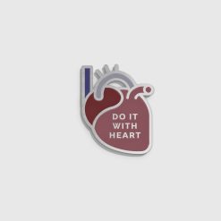 FIGS V Coterie Do it with Heart Enamel Pin Healthcare Apparel