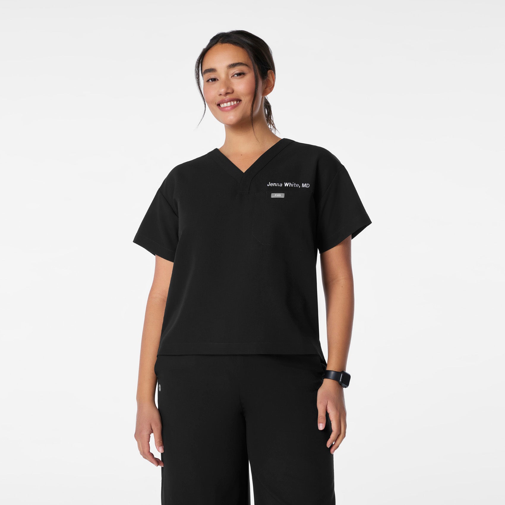 FIGS Pagosa Relaxed V-Neck Scrub Top - Image 3