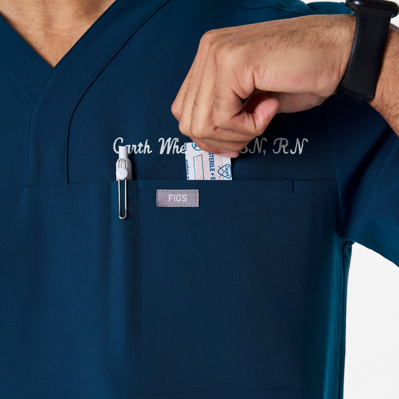 FIGS Surrey V-Neck Scrub Top - Image 11