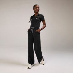 Alternative view of FIGS High Waisted Salina FORMx Wide Leg Scrub Pants