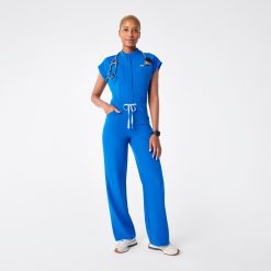 FIGS Rafaela Cargo Wide Leg ScrubJumpsuit
